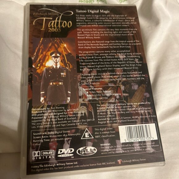 Edinburgh Military Tattoo 2003 DVD Live From Edinburg Castle Esplanade Video - Picture 3 of 5